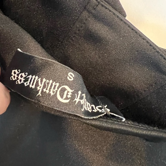 Scarlet Darkness Black Trim Drawstring MIDI Dress - Picture 5 of 8